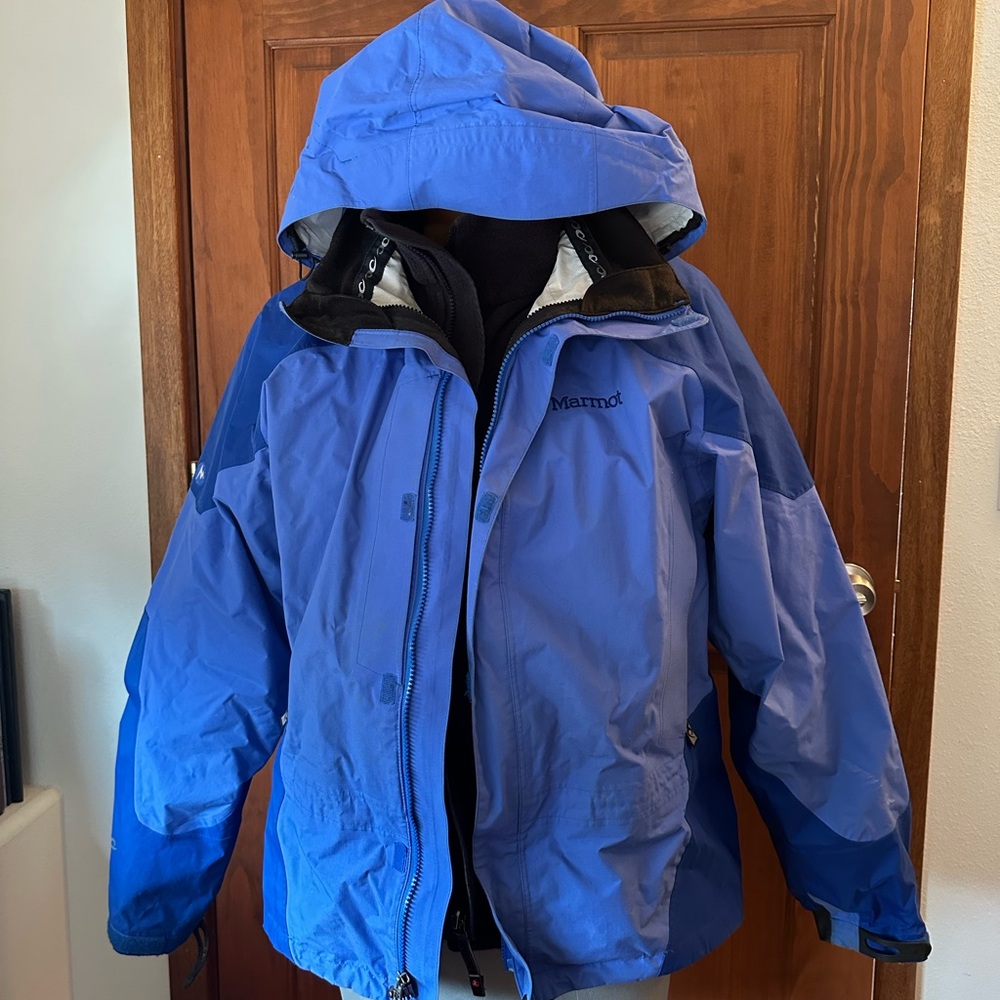 Marmot Gore Tex and Fleece Jacket Combo